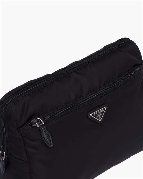 Black/astral Blue Nylon Pouch 